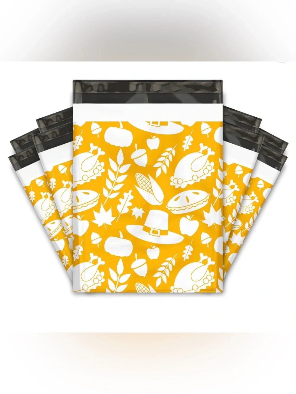 30 10” x 13” Thanksgiving Poly Mailers
